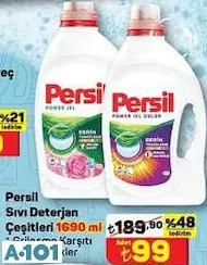 PERSİL SIVI DETERJAN ÇEŞİTLERİ 1690 ML